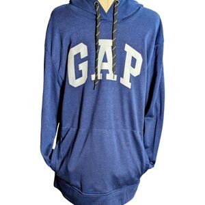 NWOT GAP Navy Logo Hooded Sweatshirt Size Large